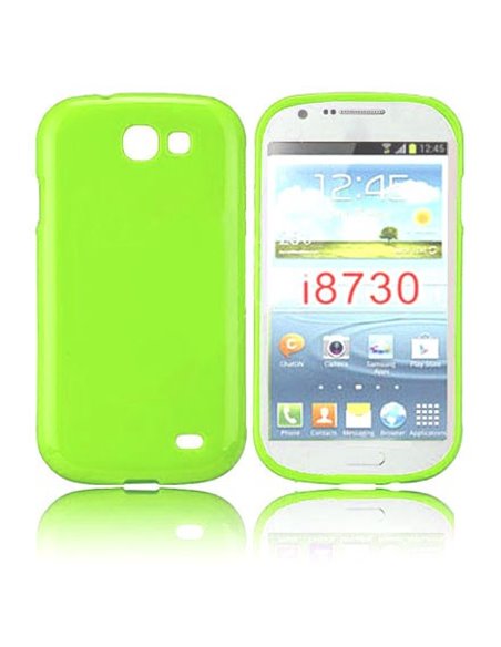 CUSTODIA GEL TPU SILICONE LUCIDA per SAMSUNG I8730 GALAXY EXPRESS COLORE VERDE