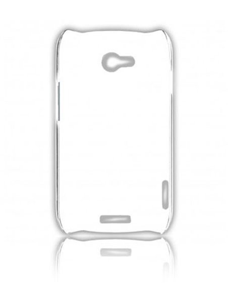 CUSTODIA BACK RIGIDA SLIM DA 0,35mm per HTC ONE X, ONE XL, ONE X+ COLORE BIANCO TRASPARENTE