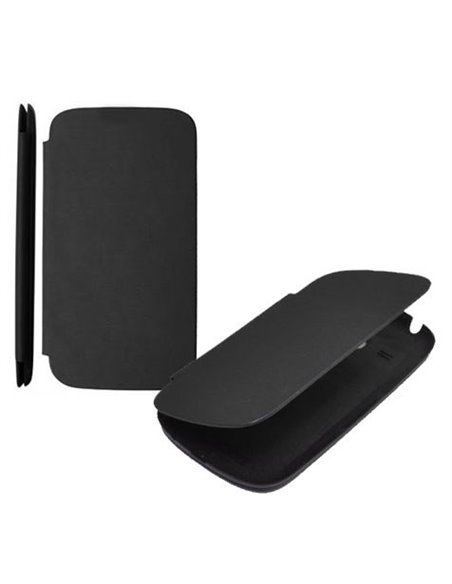 CUSTODIA ORIZZONTALE FLIP COVER per LG E610 OPTIMUS L5, E612 COLORE NERO