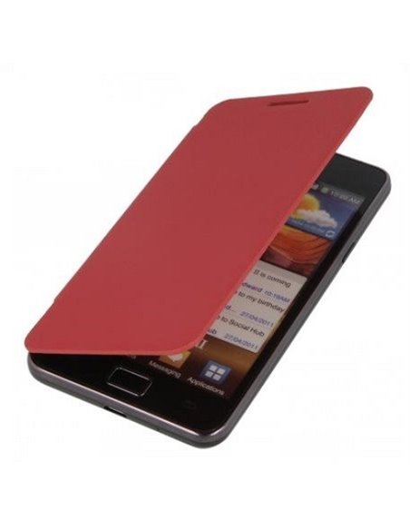 CUSTODIA ORIZZONTALE FLIP COVER per SAMSUNG I9100 GALAXY S2 COLORE ROSSO