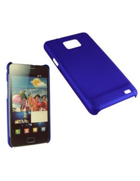 CUSTODIA BACK RIGIDA per SAMSUNG I9100 GALAXY S2, I9105 GALAXY S2 PLUS COLORE BLU