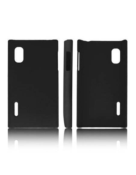 CUSTODIA BACK RIGIDA per LG E610 OPTIMUS L5, E612 COLORE NERO