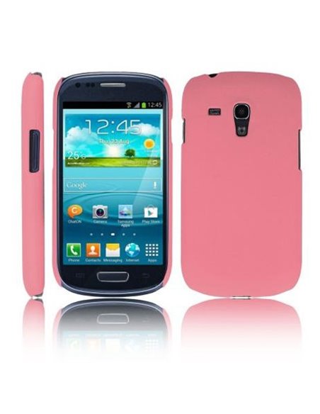 CUSTODIA BACK RIGIDA per SAMSUNG I8190 GALAXY S3 MINI, I8200 GALAXY S3 MINI VE COLORE ROSA