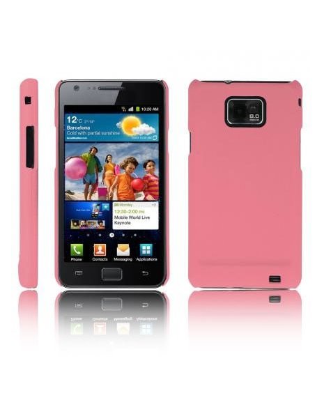 CUSTODIA BACK RIGIDA per SAMSUNG I9100 GALAXY S2, I9105 GALAXY S2 PLUS COLORE ROSA