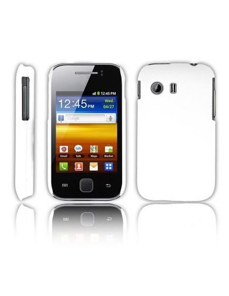 CUSTODIA BACK RIGIDA per SAMSUNG S5360 GALAXY Y, S5369 GALAXY Y COLORE BIANCO