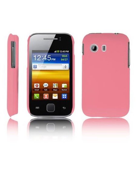 CUSTODIA BACK RIGIDA per SAMSUNG S5360 GALAXY Y, S5369 GALAXY Y COLORE ROSA