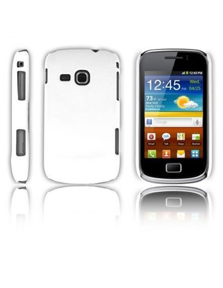 CUSTODIA BACK RIGIDA per SAMSUNG S6500 GALAXY MINI 2 COLORE BIANCO