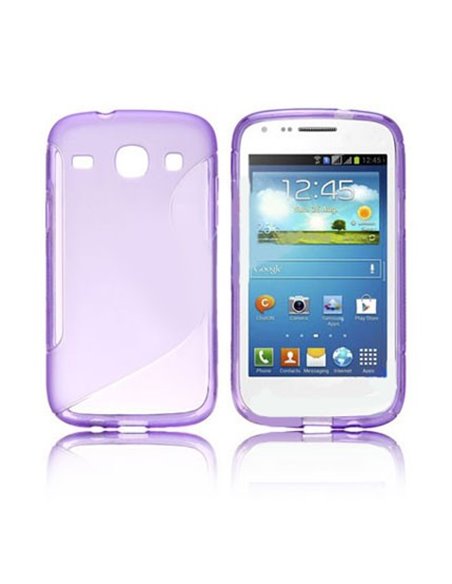 CUSTODIA GEL TPU SILICONE per SAMSUNG I8260 GALAXY CORE, I8262 COLORE VIOLA