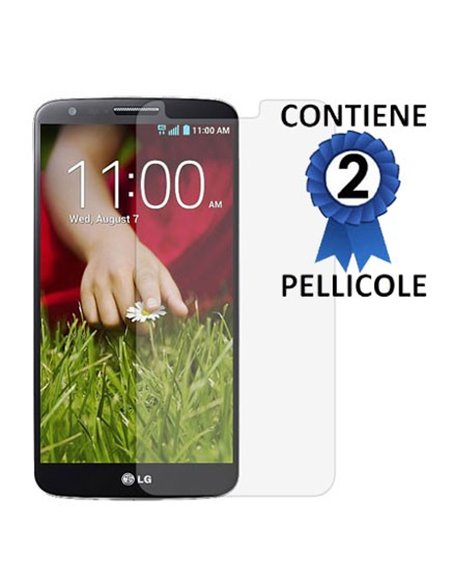PELLICOLA PROTEGGI DISPLAY LG OPTIMUS G2, D802, D802TA, D803 CONFEZIONE 2 PEZZI