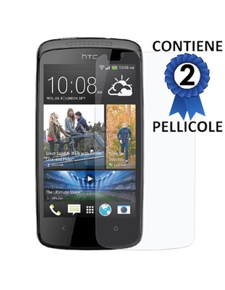 PELLICOLA PROTEGGI DISPLAY HTC DESIRE 500 CONFEZIONE 2 PEZZI