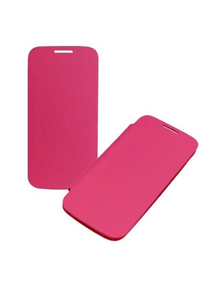 CUSTODIA ORIZZONTALE FLIP COVER per SAMSUNG I9190 GALAXY S4 MINI, I9192, I9195 COLORE ROSA