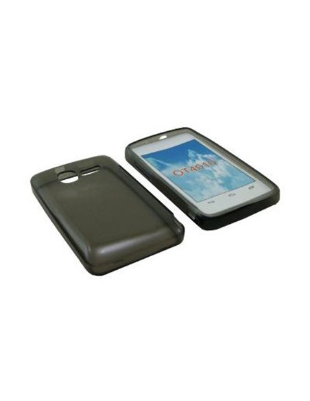 CUSTODIA GEL TPU SILICONE SEMI-RIGIDA per VODAFONE SMART MINI 875, ALCATEL ONE TOUCH T'POP, 4010D, 4010E COLORE NERO