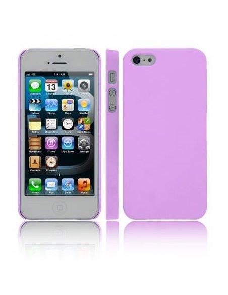 CUSTODIA per APPLE IPHONE SE, IPHONE 5S, IPHONE 5 - BACK RIGIDA COLORE VIOLA