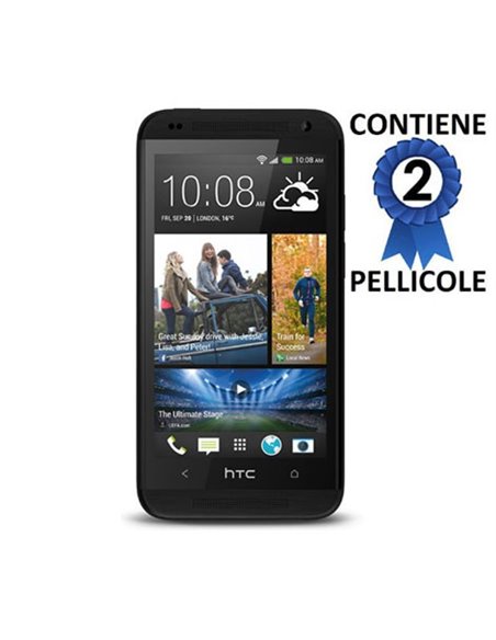 PELLICOLA PROTEGGI DISPLAY HTC DESIRE 601 CONFEZIONE 2 PEZZI