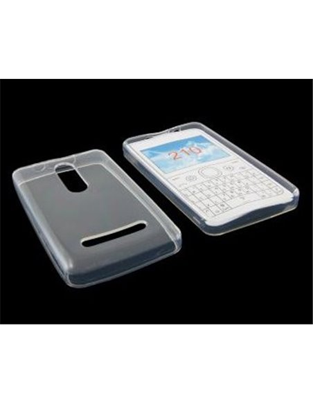 CUSTODIA GEL TPU SILICONE per NOKIA ASHA 210 COLORE BIANCO