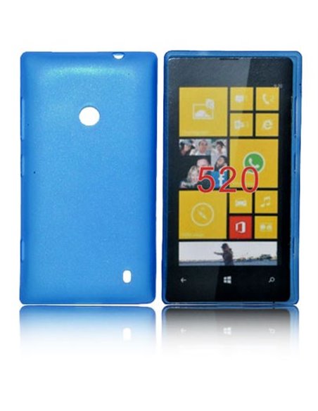 CUSTODIA BACK RIGIDA SLIM DA 0,35mm per NOKIA LUMIA 520, LUMIA 525 COLORE BLU