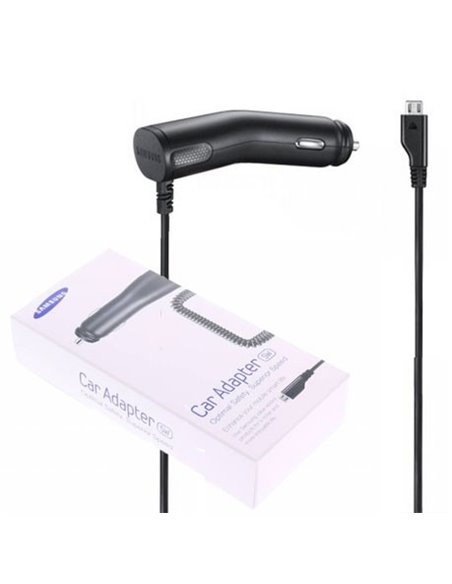 CAVO AUTO ORIGINALE SAMSUNG per I9500 GALAXY S4, I9190 GALAXY S4 MINI ATTACCO MICRO USB 1000 mAh ECA-U16CBEGSTD BLISTER