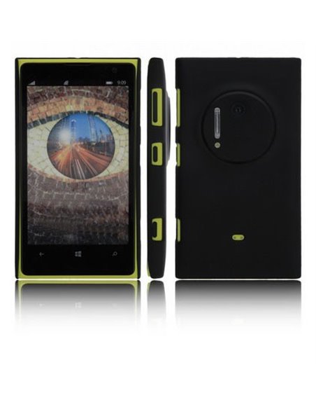 CUSTODIA BACK RIGIDA per NOKIA LUMIA 1020, EOS, 909, RM-875, RM-877, RM-876 COLORE NERO