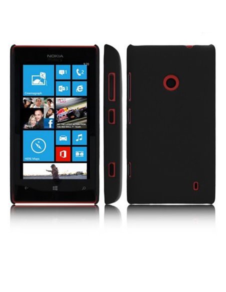 CUSTODIA BACK RIGIDA per NOKIA LUMIA 520, LUMIA 525 COLORE NERO