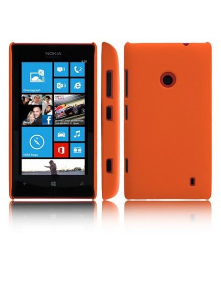 CUSTODIA BACK RIGIDA per NOKIA LUMIA 520, LUMIA 525 COLORE ARANCIONE