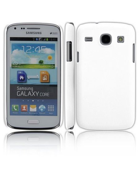 CUSTODIA BACK RIGIDA per SAMSUNG I8260 GALAXY CORE, I8262 COLORE BIANCO