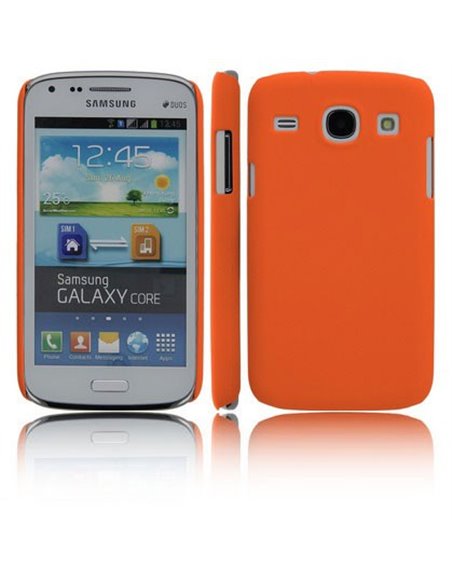 CUSTODIA BACK RIGIDA per SAMSUNG I8260 GALAXY CORE, I8262 COLORE ARANCIONE