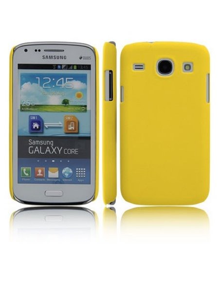 CUSTODIA BACK RIGIDA per SAMSUNG I8260 GALAXY CORE, I8262 COLORE GIALLO