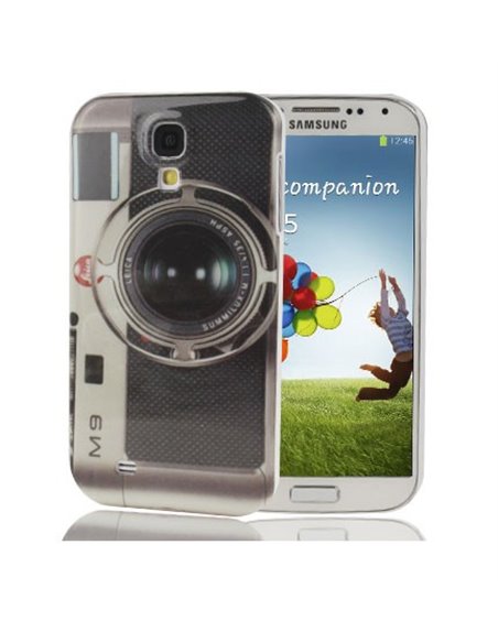 CUSTODIA BACK RIGIDA per SAMSUNG I9500 GALAXY S4, I9505, I9502 FANTASIA MACCHINA FOTOGRAFICA