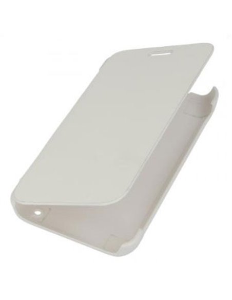 CUSTODIA ORIZZONTALE FLIP COVER per SAMSUNG I8260 GALAXY CORE, I8262 COLORE BIANCO