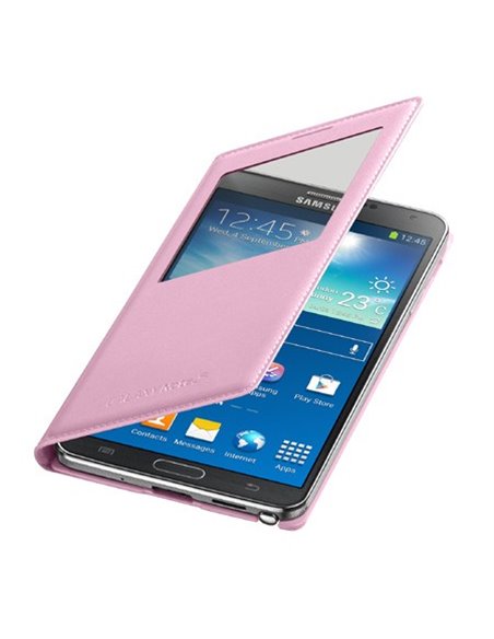 CUSTODIA ORIGINALE SAMSUNG EF-CN900BIEGWW - S VIEW COVER ROSA per GALAXY NOTE 3, N9000 BLISTER