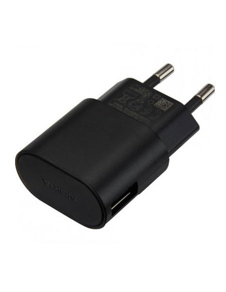 CARICATORE DA RETE 1300mAh ORIGINALE NOKIA CON 1 PORTA USB COLORE NERO AC-50E BULK