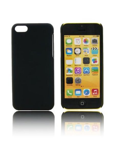 CUSTODIA BACK RIGIDA per APPLE IPHONE 5c COLORE NERO