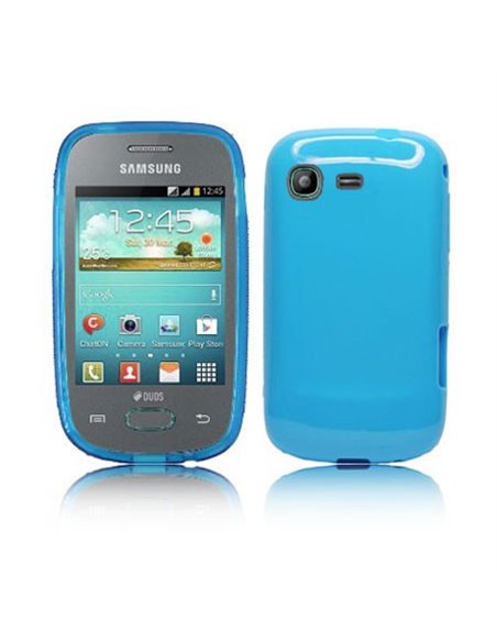 CUSTODIA GEL TPU SILICONE LUCIDA per SAMSUNG S5310 GALAXY POCKET NEO, S5312 COLORE BLU