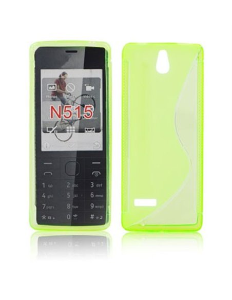 CUSTODIA GEL TPU SILICONE DOUBLE per NOKIA 515 COLORE VERDE