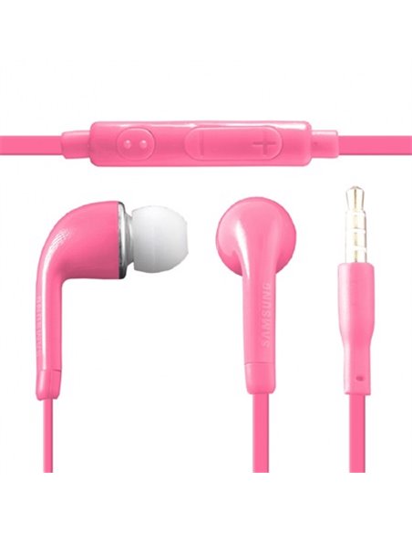 AURICOLARE STEREO ORIGINALE SAMSUNG per I9200 GALAXY MEGA, I9500 GALAXY S4 JACK 3,5mm ROSA EO-HS3303WEGWW BULK