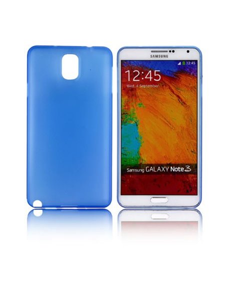 CUSTODIA BACK RIGIDA SLIM DA 0,35mm per SAMSUNG GALAXY NOTE 3, N9000, N9002, N9005 COLORE AZZURRO