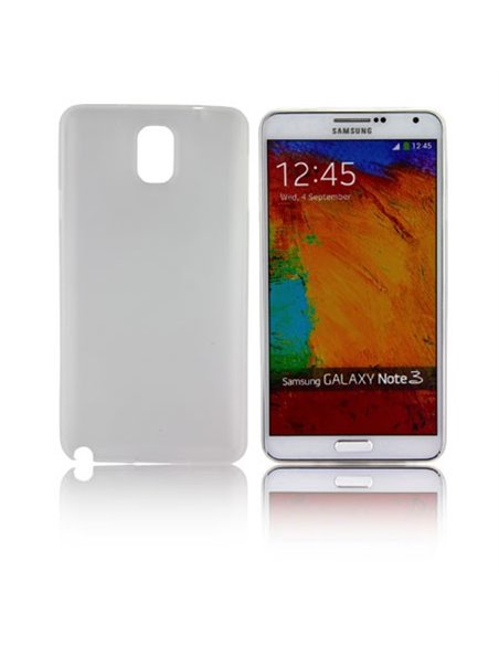 CUSTODIA BACK RIGIDA SLIM DA 0,35mm per SAMSUNG GALAXY NOTE 3, N9000, N9002, N9005 COLORE BIANCO