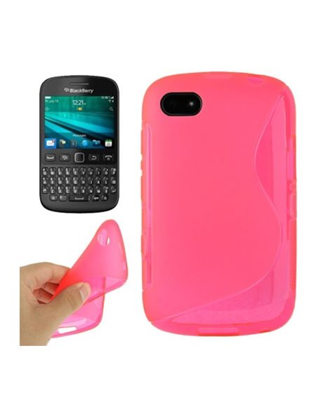 CUSTODIA GEL TPU SILICONE DOUBLE per BLACKBERRY 9720 SAMOA COLORE ROSA