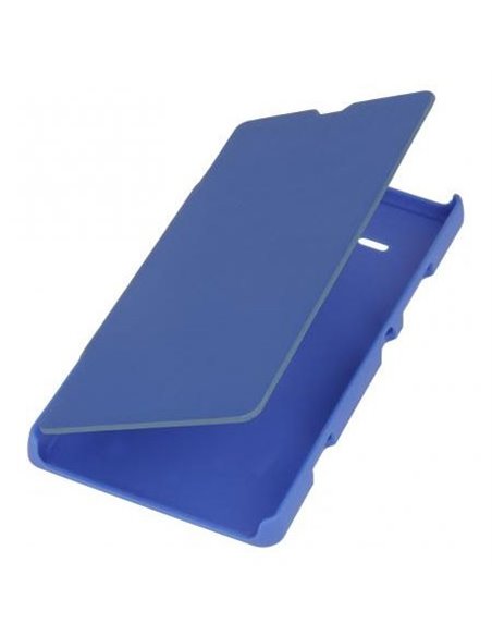 CUSTODIA FLIP COVER ORIZZONTALE per SONY XPERIA SP, M35H, HSPA C5302, LTE C5306, LTE C5303 COLORE AZZURRO