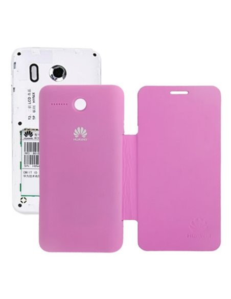 CUSTODIA FLIP COVER ORIZZONTALE per HUAWEI ASCEND Y320 COLORE FUCSIA