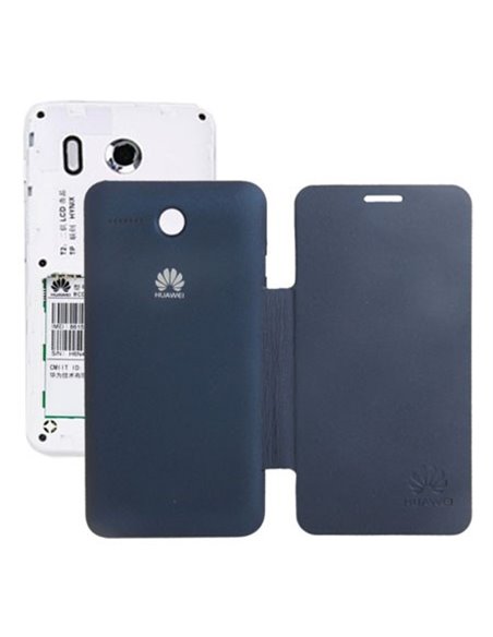 CUSTODIA FLIP COVER ORIZZONTALE per HUAWEI ASCEND Y320 COLORE BLU