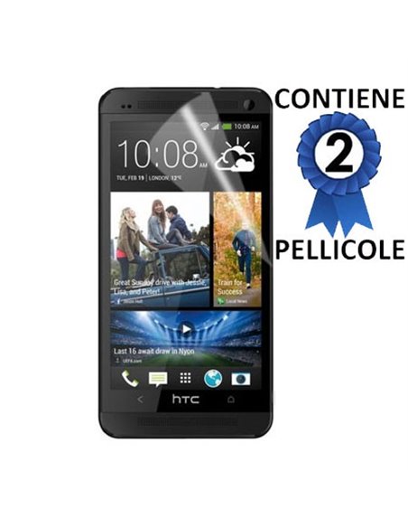 PELLICOLA PROTEGGI DISPLAY HTC ONE MAX CONFEZIONE 2 PEZZI