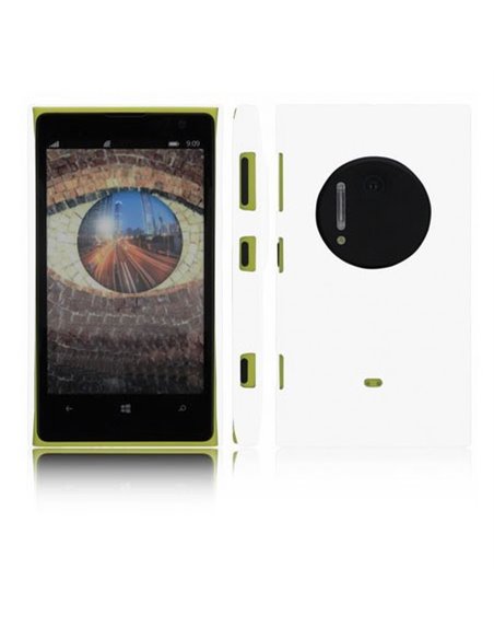 CUSTODIA BACK RIGIDA per NOKIA LUMIA 1020, EOS, 909, RM-875, RM-877, RM-876 COLORE BIANCO