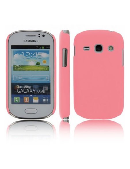 CUSTODIA BACK RIGIDA per SAMSUNG S6810 GALAXY FAME, S6812 GALAXY FAME DUOS COLORE ROSA