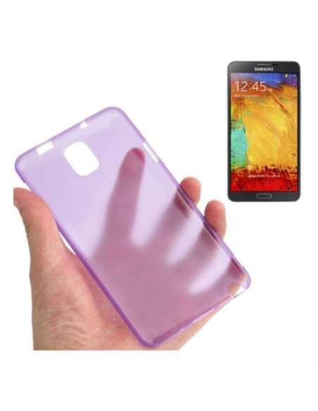 CUSTODIA BACK RIGIDA SLIM DA 0,3mm per SAMSUNG GALAXY NOTE 3, N9000, N9002, N9005 COLORE VIOLA