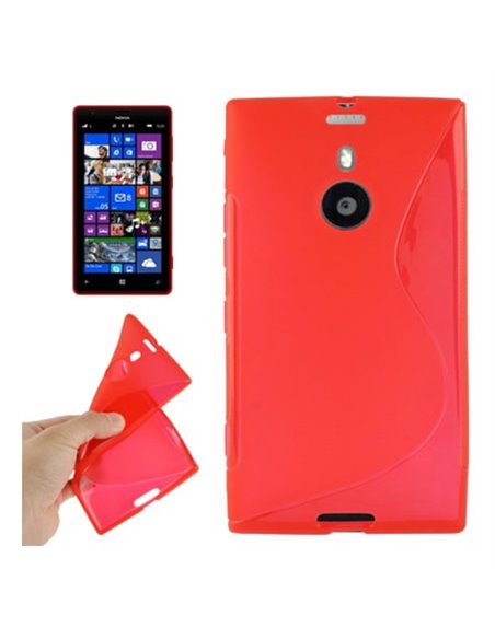 CUSTODIA GEL TPU SILICONE DOUBLE per NOKIA LUMIA 1520 COLORE ROSSO