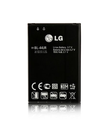 BATTERIA ORIGINALE LG BL-44JR per P940 PRADA 3.0, SU880 OPTIMUS EX, KU5400 1540 mAh LI-ION BULK