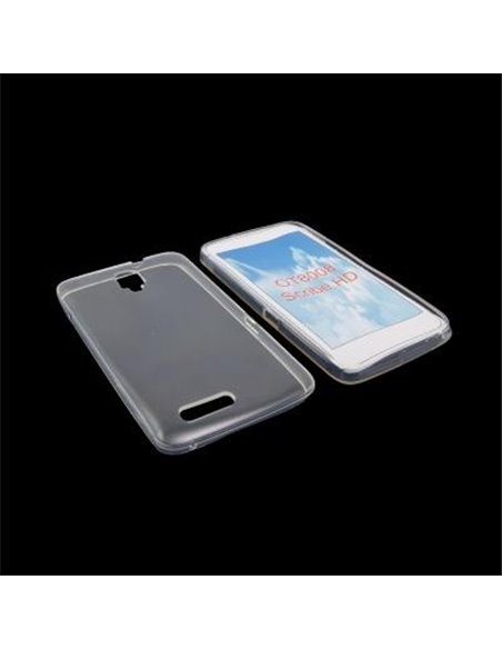 CUSTODIA GEL TPU SILICONE per ALCATEL ONE TOUCH SCRIBE HD, 8008 COLORE BIANCO