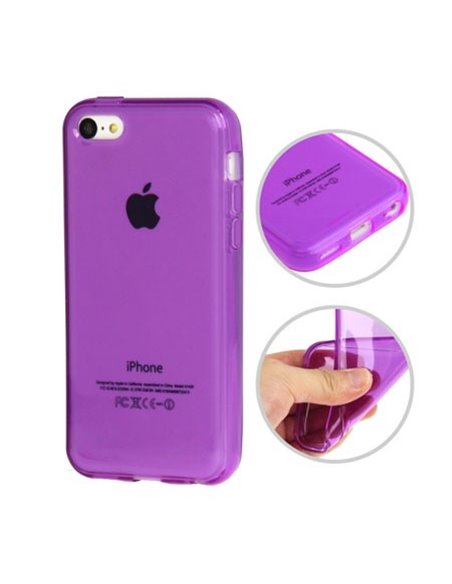 CUSTODIA GEL TPU SILICONE per APPLE IPHONE 5c COLORE VIOLA