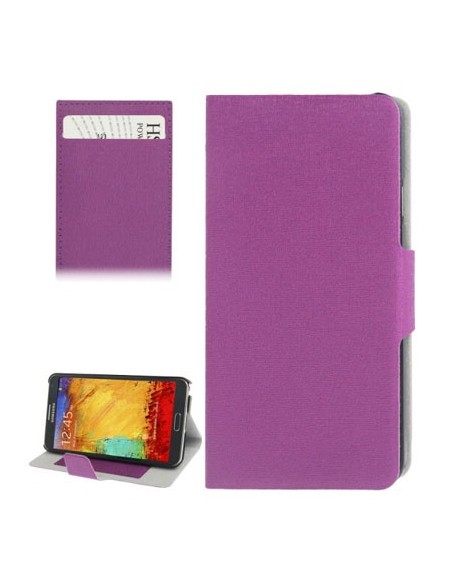 CUSTODIA FLIP ORIZZONTALE per SAMSUNG GALAXY NOTE 3, N9000, N9002, N9005 CON STAND E PORTA CARTE COLORE VIOLA